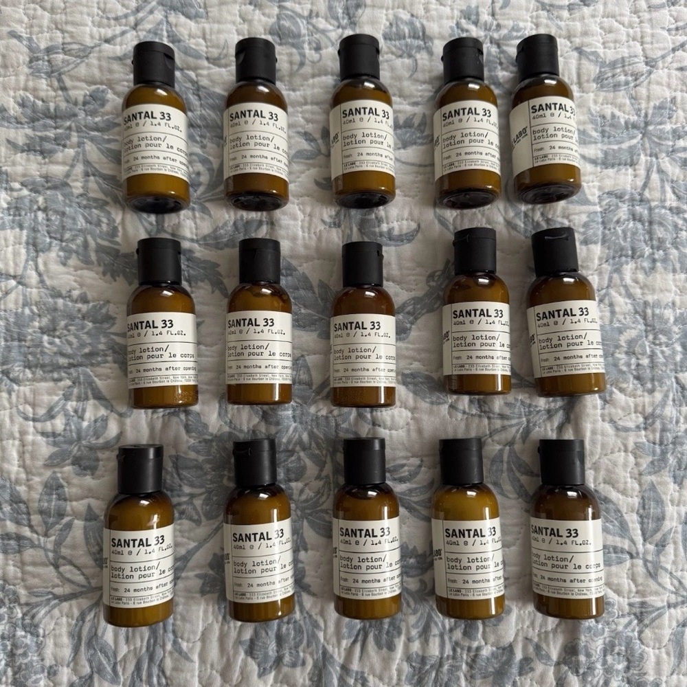 Le Labo Santal 33 Body Lotion Mini Size, Lot of 15